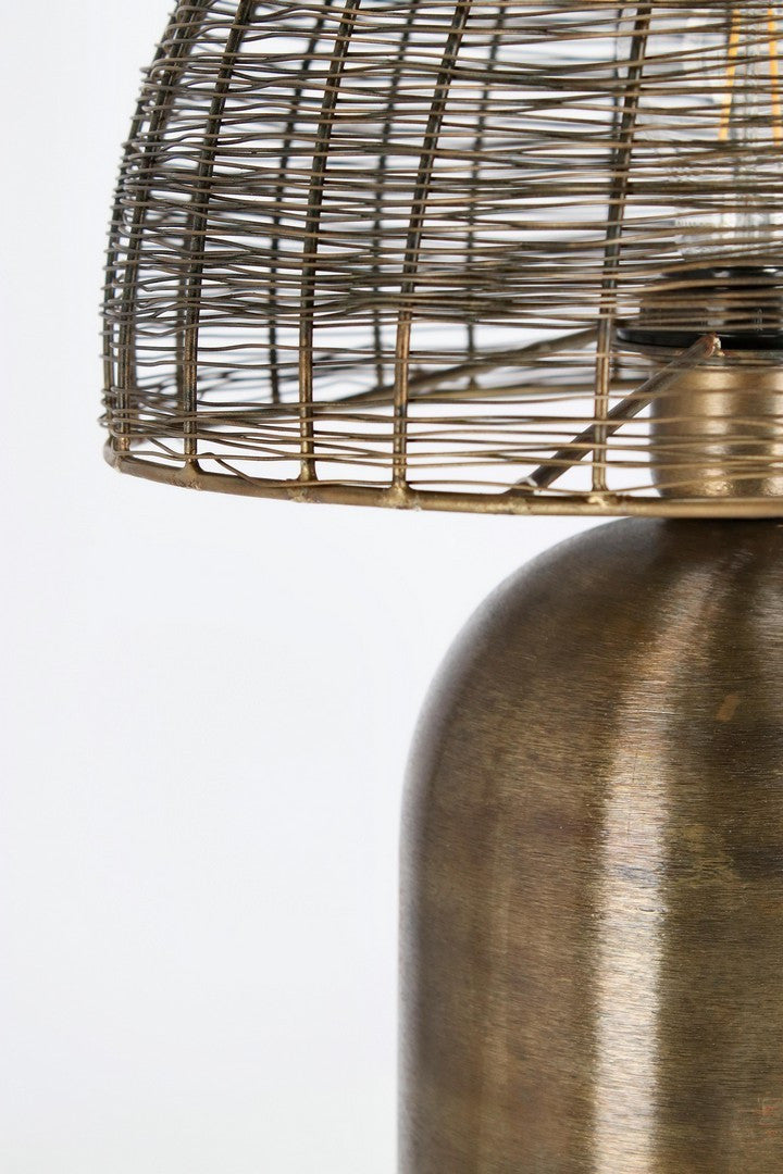Lampă De Masă Industrială Metalică, Inay Brass Bizzotto - Imagine 2