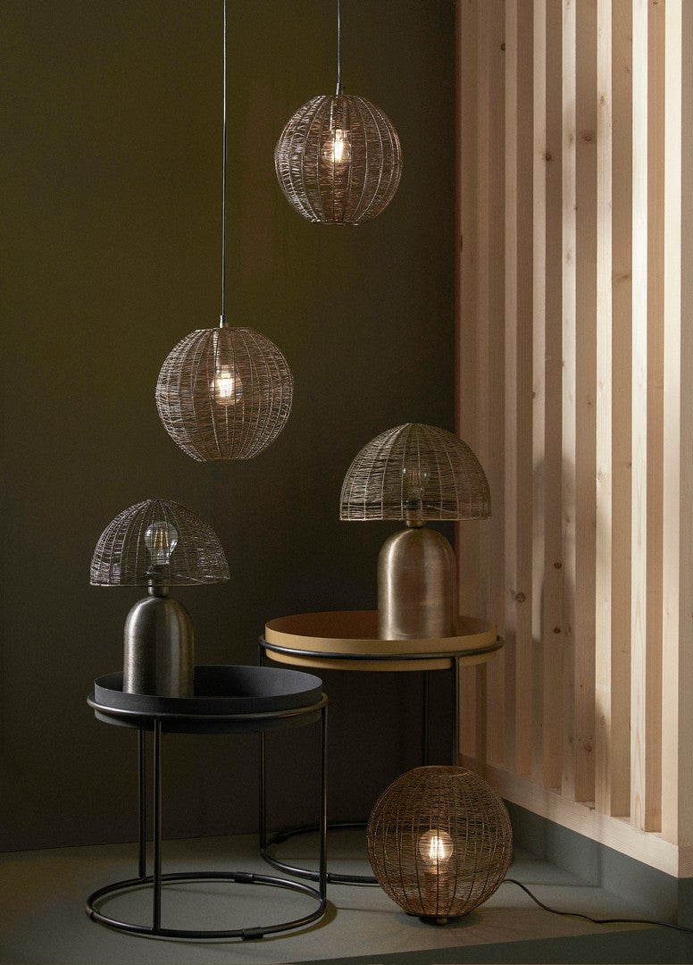 Lampă De Masă Industrială Metalică, Inay Brass Bizzotto - Imagine 5