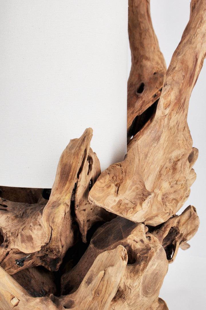 Lampă De Masă Naturală Teak, Ace White Bizzotto - Imagine 2