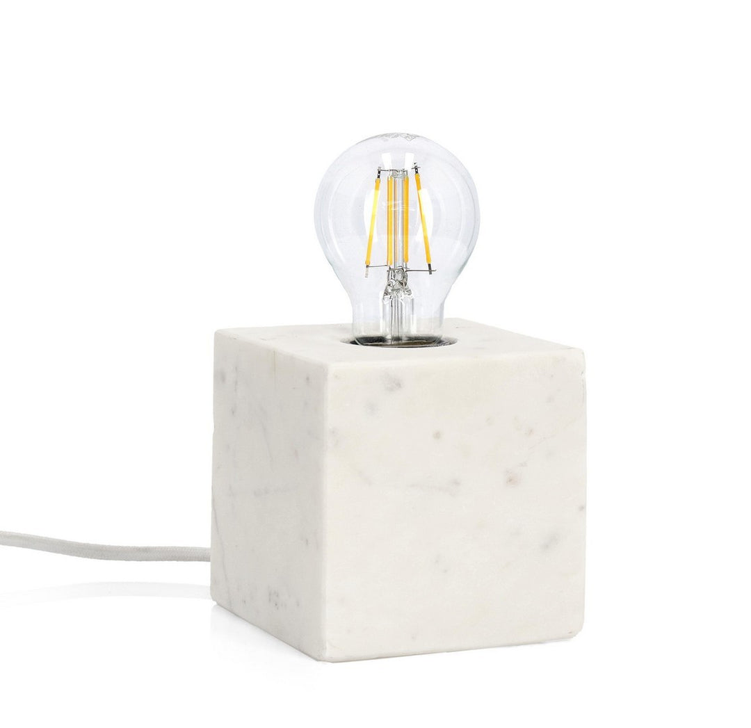 Lampă De Masă Marmură Albă Modernă, Mandla Bizzotto - Imagine 1