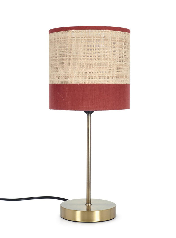 Lampă De Masă Vintage Textil Terracotta, Aylen Bizzotto - Imagine 1