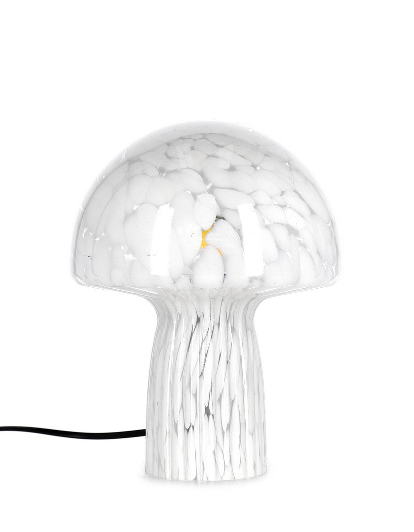 Lampă De Masă Modernă Din Sticlă Albă, Carysa Bizzotto - Imagine 1