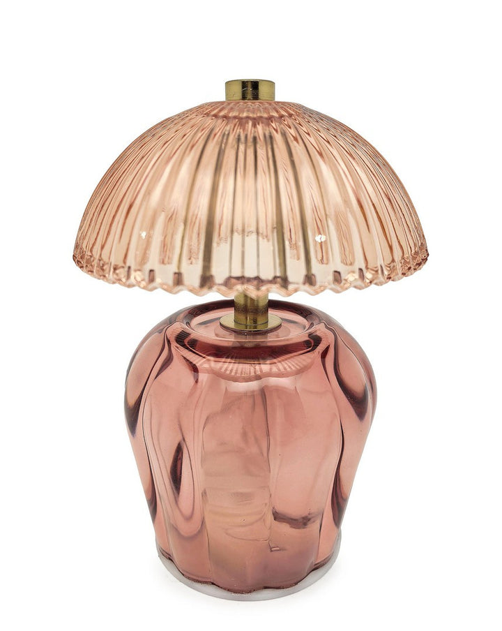 Lampă De Masă LED Roz Sticlă, Gracy Pink Bizzotto - Imagine 1