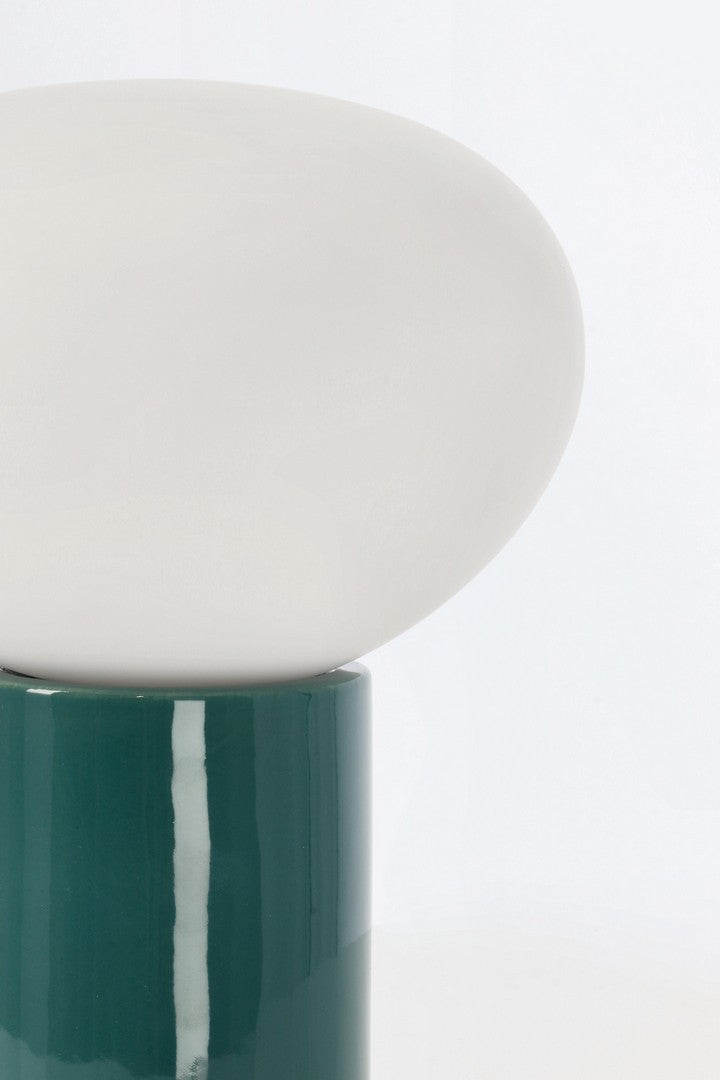 Lampă De Masă Eclectică Ceramică Verde Închis, Tylda Bizzotto - Imagine 2