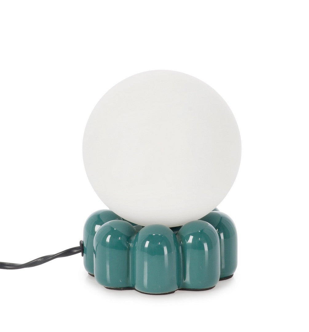 Lampă De Masă Eclectică Ceramică Verde, Glym Ro Bizzotto - Imagine 1