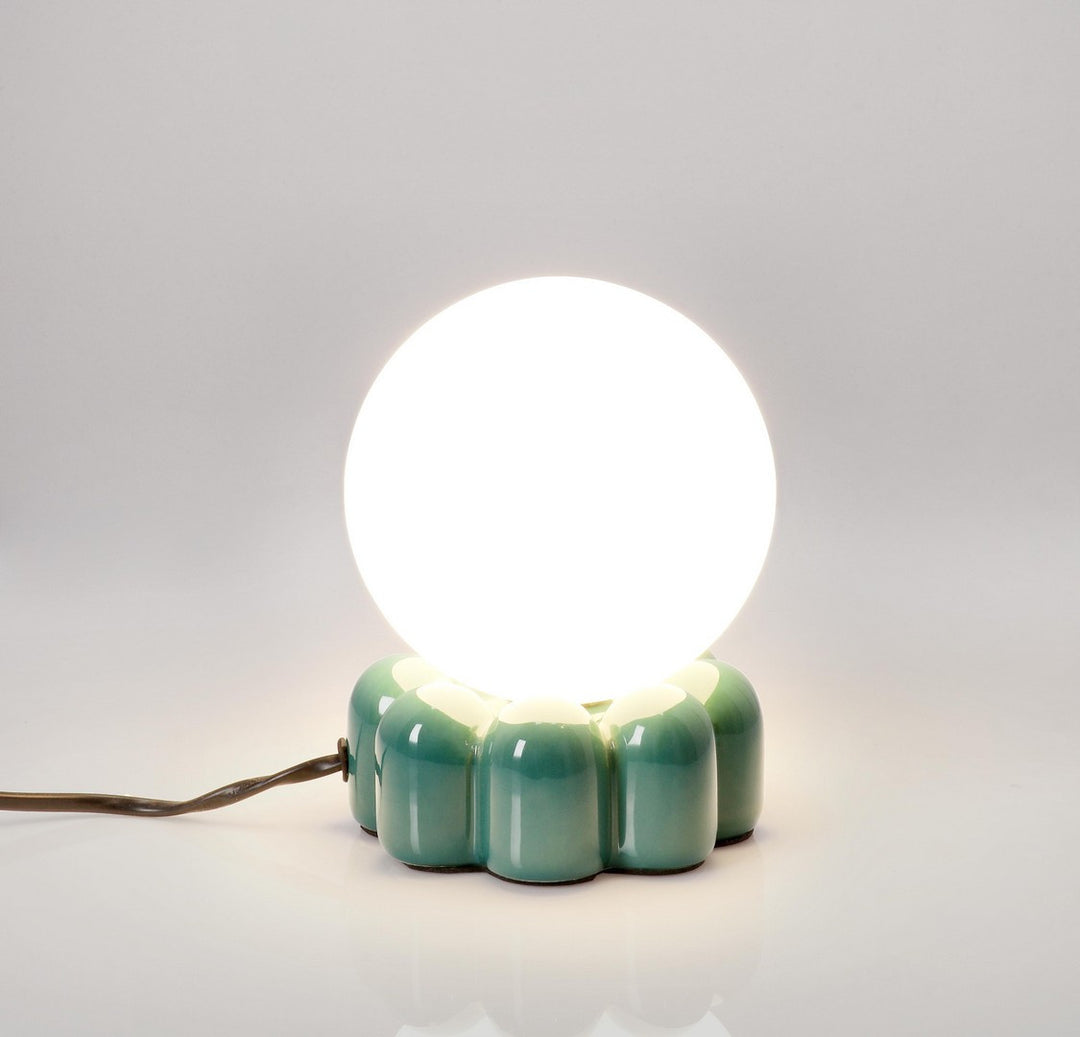 Lampă De Masă Eclectică Ceramică Verde, Glym Ro Bizzotto - Imagine 3