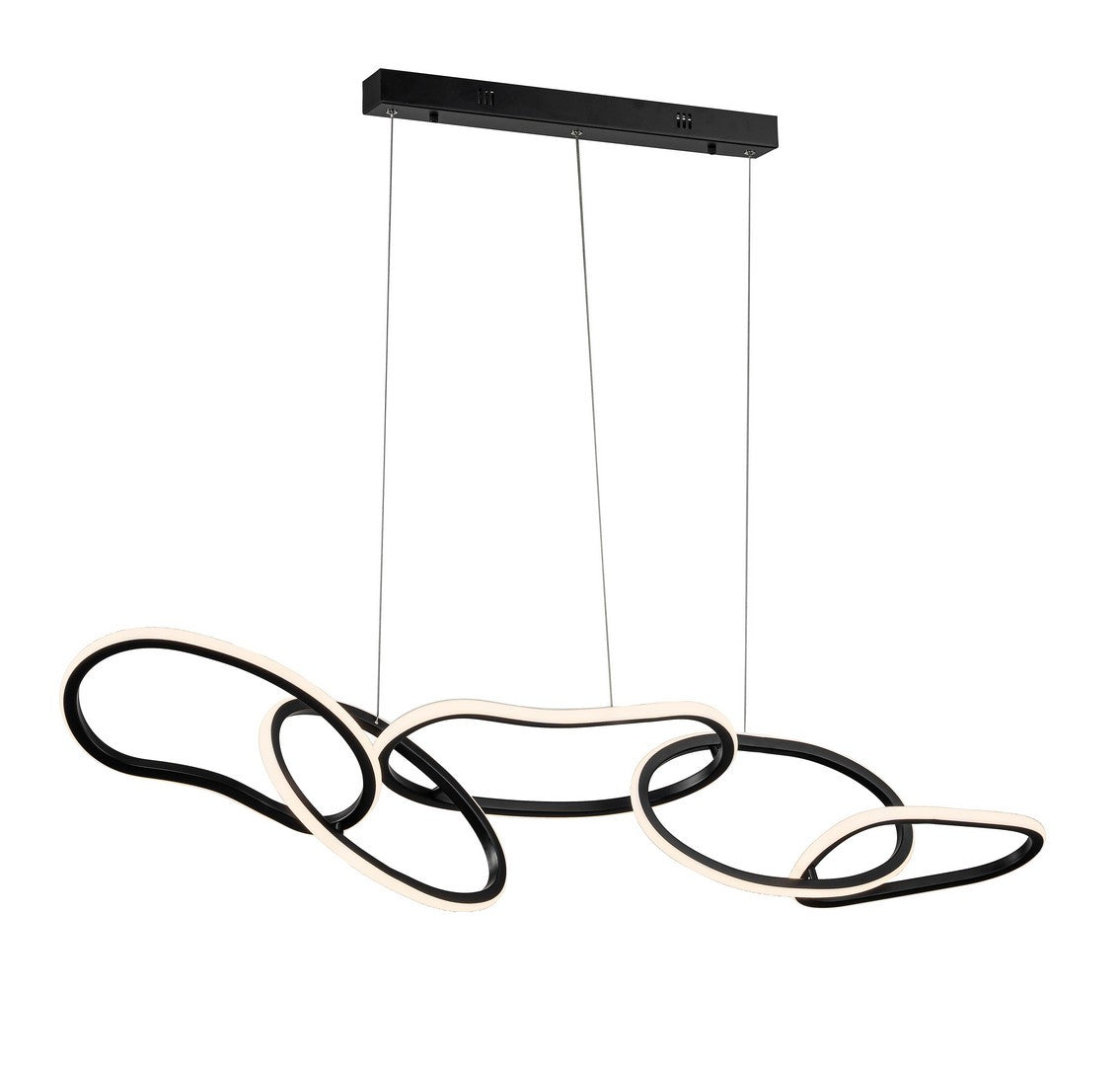 Lampă Suspendată Modernă Neagră Cu LED, Alken Bizzotto - Imagine 1