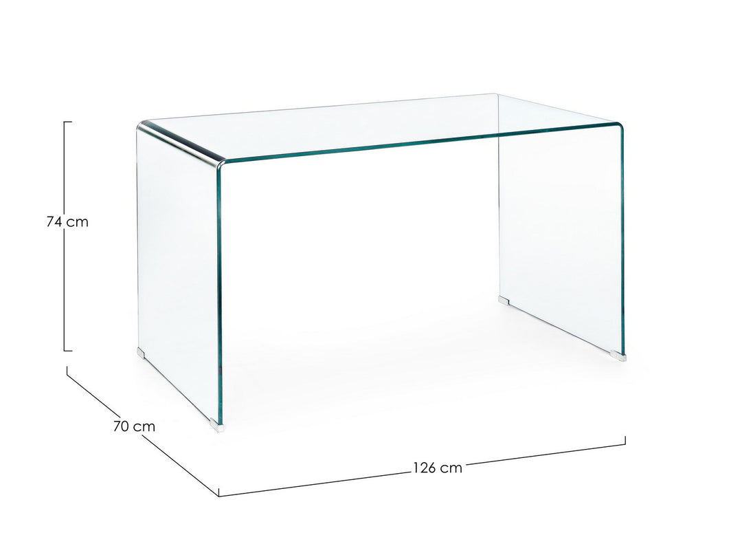 Birou Modern Din Sticlă Transparentă, Iride Bizzotto - Imagine 2