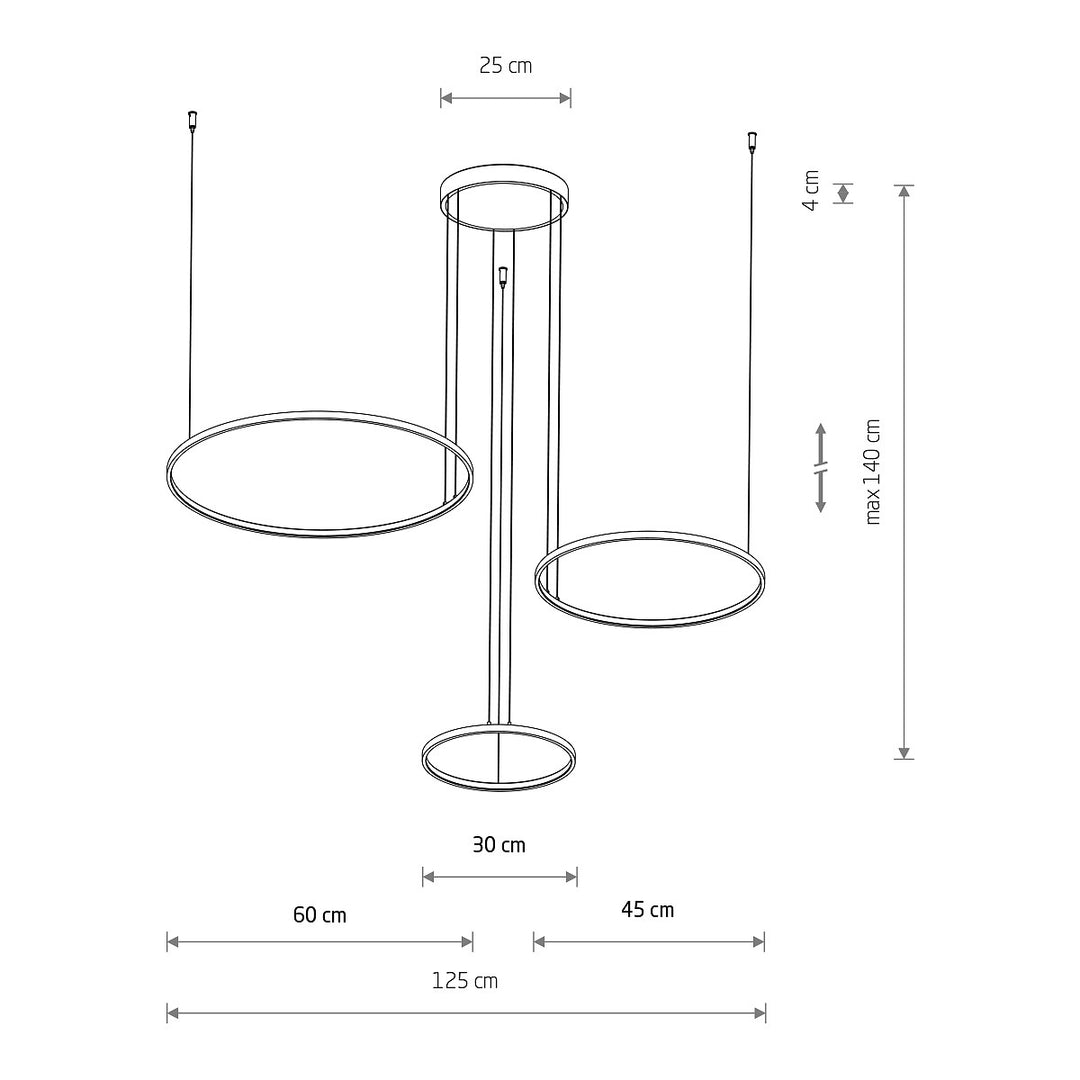 Lustră Circolo Led 3000k 11602, Nowodvorski
