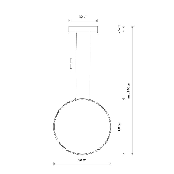 Lustră Circolo Led M 4000k 10861, Nowodvorski
