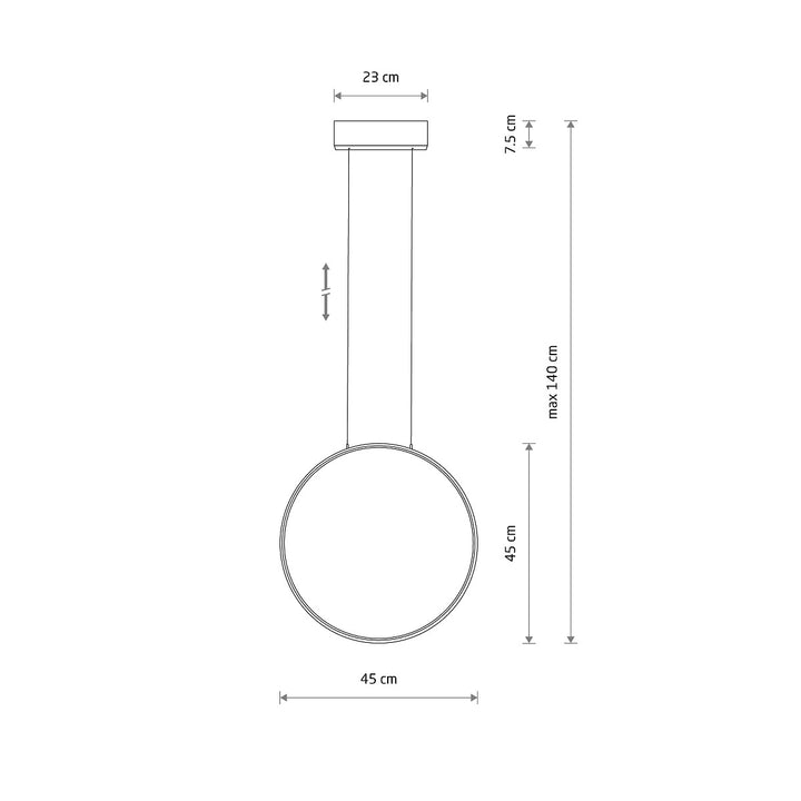 Lustră Circolo Led S 3000k 10810, Nowodvorski