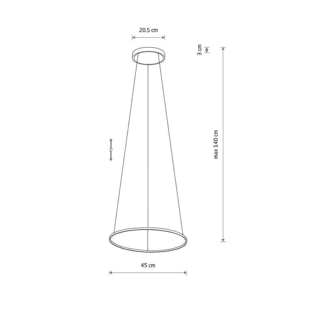 Lustră Circolo Led S 4000k 10863, Nowodvorski