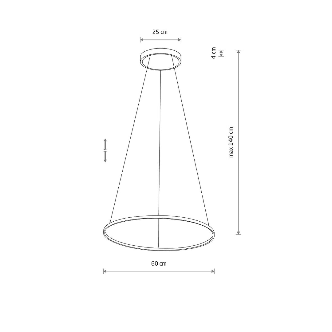 Lustră Circolo Led Silk Olive M 3000k 11403, Nowodvorski