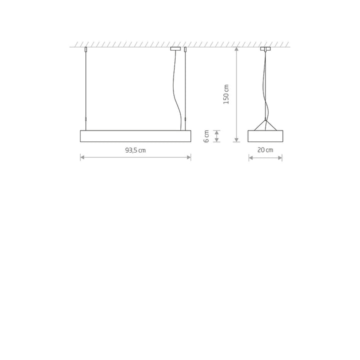 Lustră Soft Led 90x20 7545, Nowodvorski