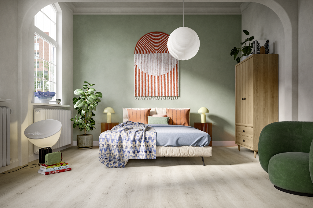 Parchet laminat EGGER EL2111 Stejar Pinot alb 8 mm