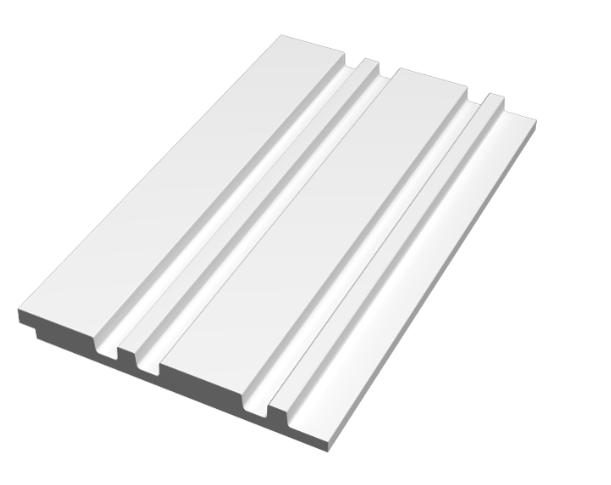 Panou decorativ 3D din polimer rigid, model Riflaj WP1 - 12.2x1.2x270 cm