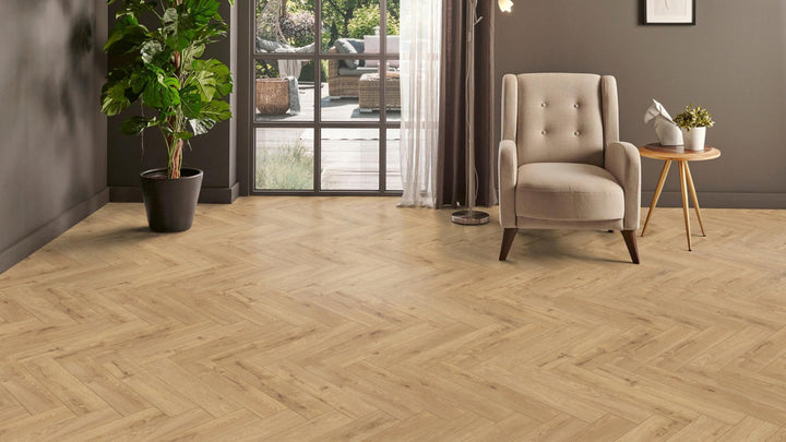 Parchet Laminat , Kaindl, Oak Edinburgh  32675,Masterfloor Herringbonet 8mm