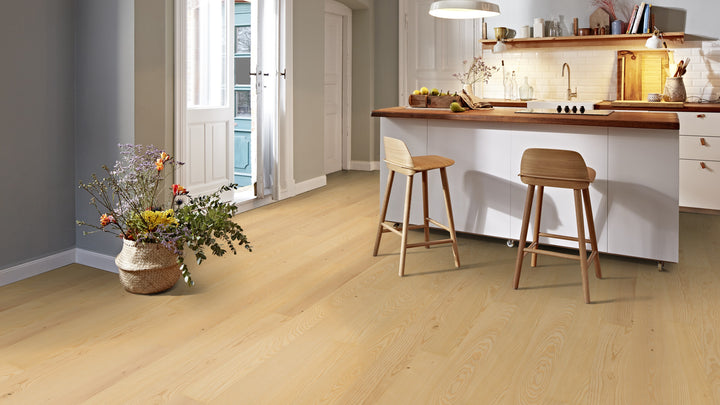 Parchet Stratificat Frasin Transparent Andante, 14mm Plank 138, Boen