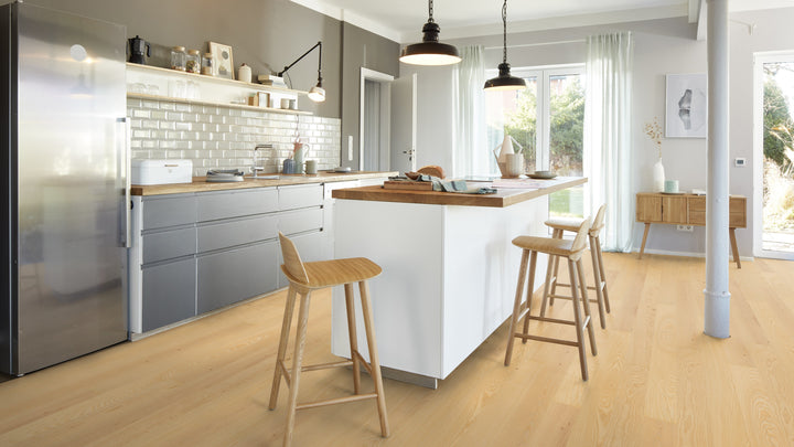 Parchet Stratificat Frasin Transparent Andante, 14mm Plank 138, Boen