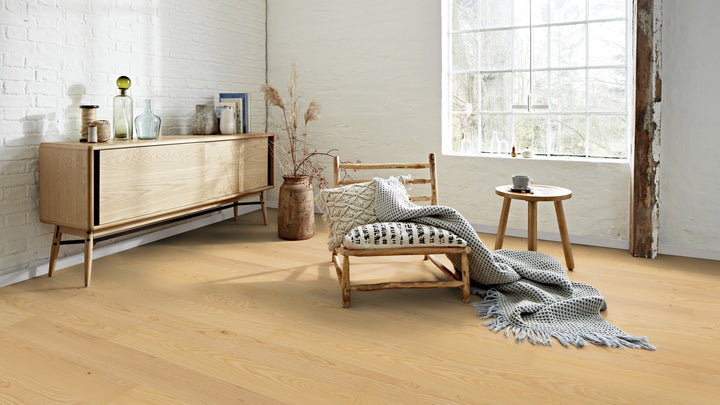 Parchet Stratificat Frasin Transparent Andante, 14mm Plank 138, Boen