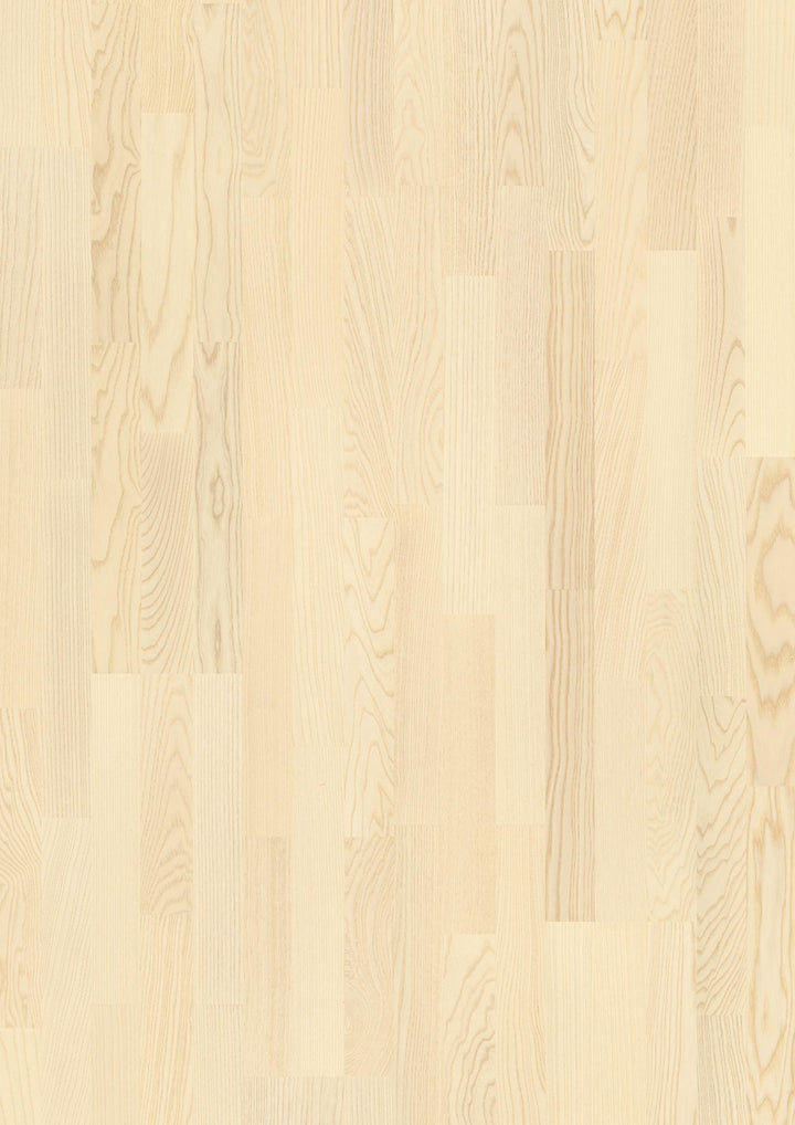Parchet Stratificat Frasin White Andante, 14mm 3-Strip, Boen