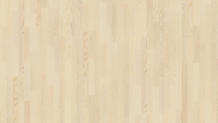 Parchet Stratificat Frasin White Andante, 14mm 3-Strip, Boen