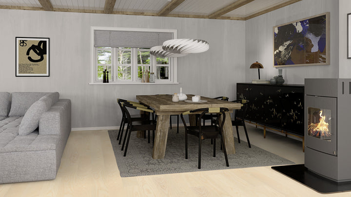 Parchet Stratificat Frasin White Andante, 14mm Plank 138, Boen