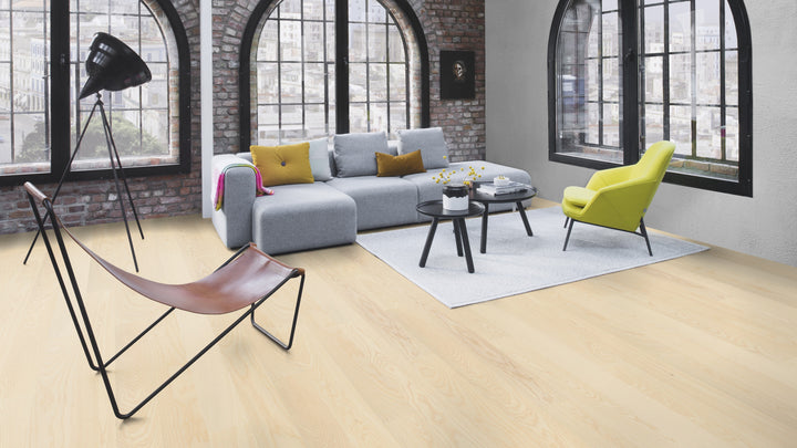 Parchet Stratificat Frasin White Andante, 14mm Plank 138, Boen