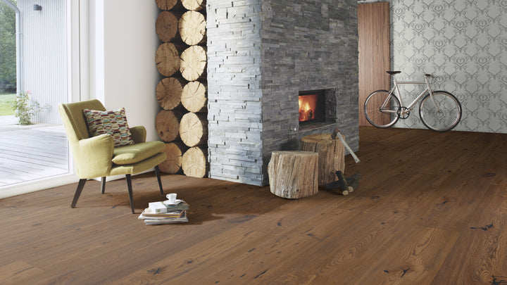 Parchet Stratificat Stejar Antique Brown Canyon, 15mm Chaletino, Boen