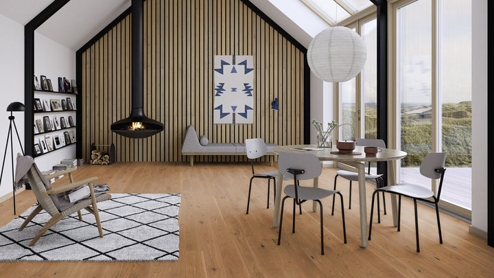 Parchet Stratificat Stejar Honey Vivo, 14mm Plank 138, Boen