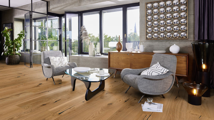 Parchet Stratificat Stejar Transparent Espressivo, 14mm Castle Plank, Boen