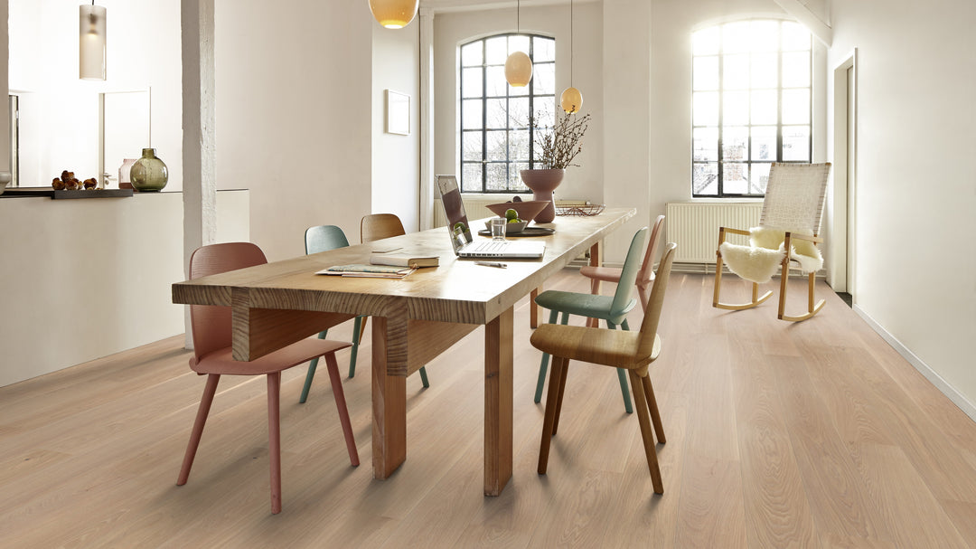 Parchet Stratificat Stejar White Andante, 14mm Castle Plank, Boen