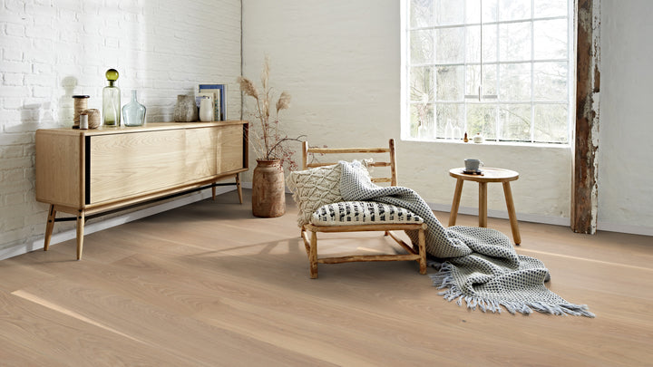 Parchet Stratificat Stejar White Andante, 14mm Castle Plank, Boen