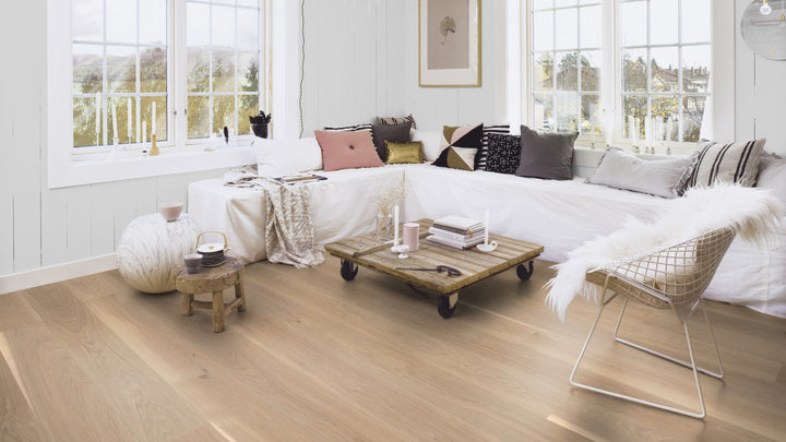 Parchet Stratificat Stejar White Andante, 14mm Castle Plank, Boen