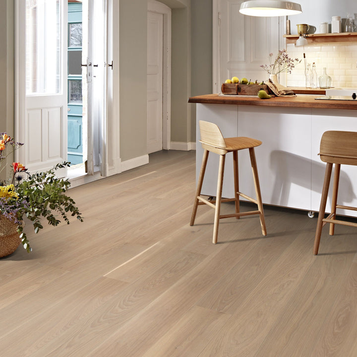 Parchet Stratificat Stejar White Andante, 14mm Castle Plank, Boen