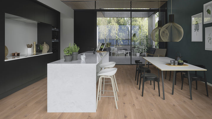 Parchet Stratificat Stejar White Vivo, 14mm Plank 138, Boen