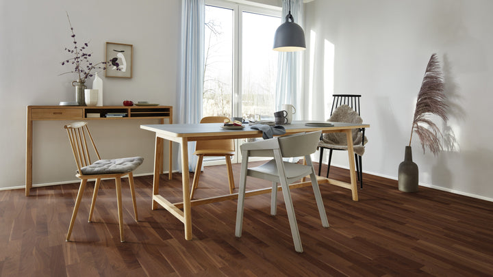 Parchet Stratificat Nuc American Transparent Nature,10mm Prestige, Boen