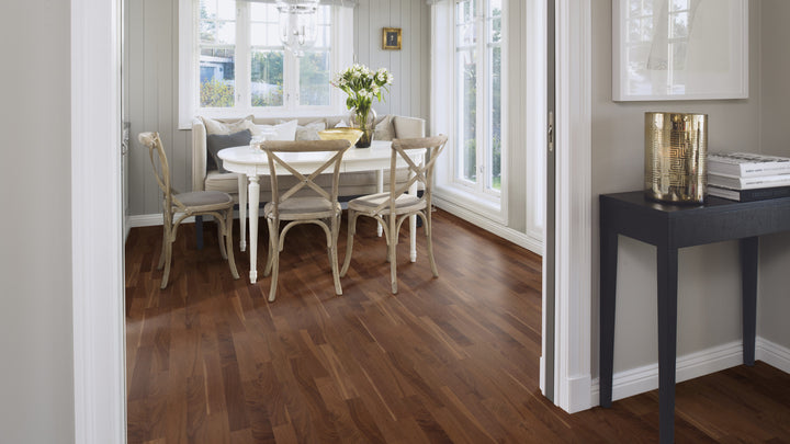 Parchet Stratificat Nuc American Transparent Nature,10mm Prestige, Boen