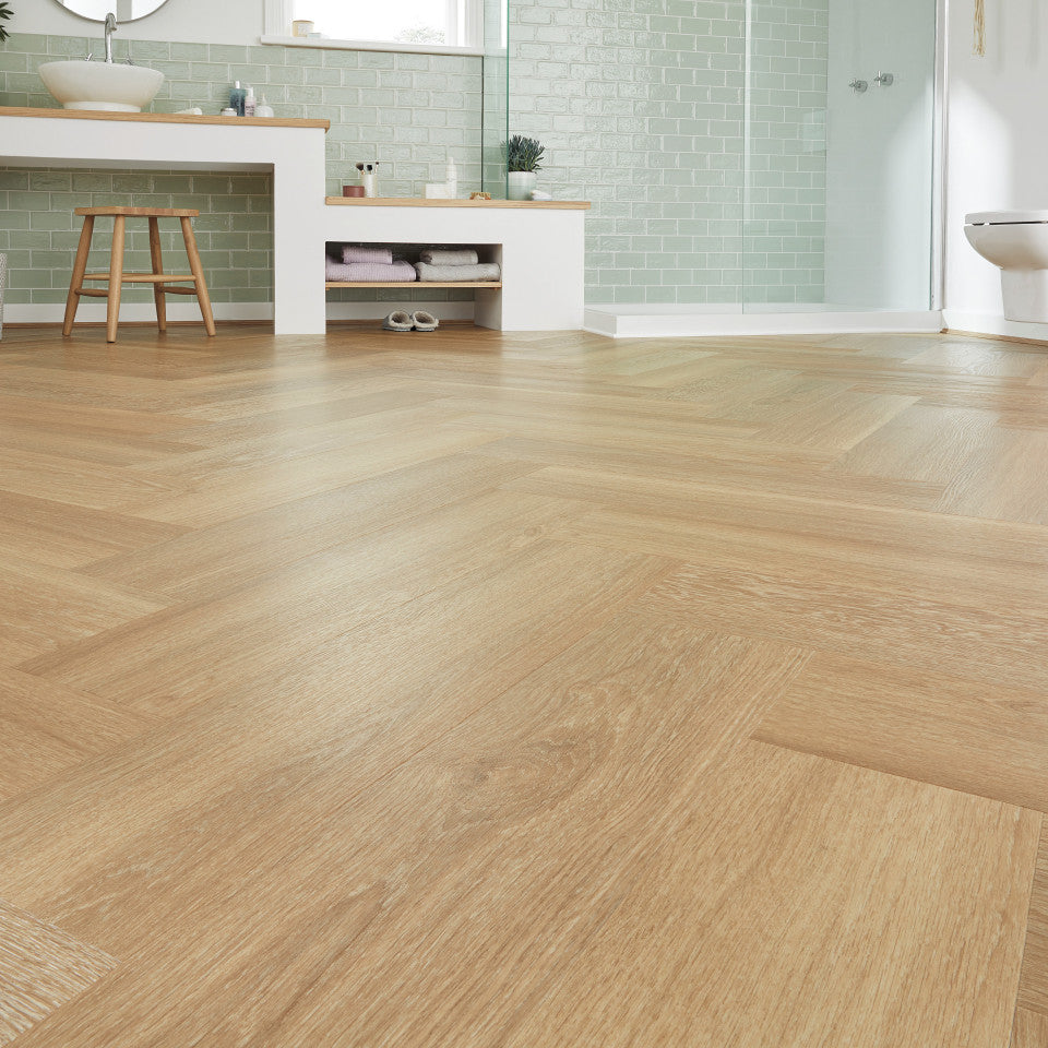 Parchet LVT 6.5mm,Van Gogh Rigid Core,Warm Brushed Oak,Designflooring