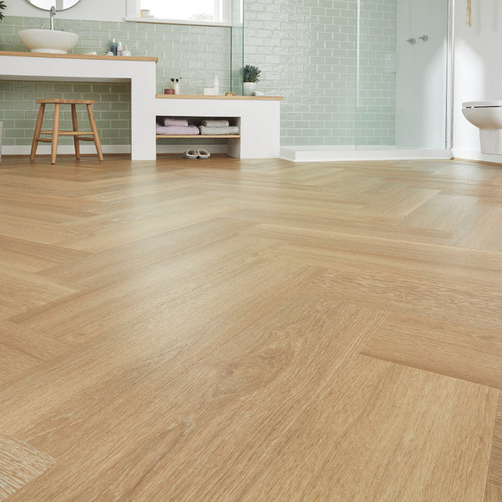 Parchet LVT 6.5mm,Van Gogh Rigid Core,Warm Brushed Oak,Designflooring