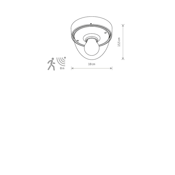 Plafonieră Nook Sensor Exterior 7977, Nowodvorski
