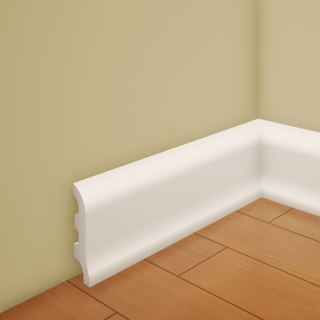 Plinta decorativa din polimer rigid L1 - 5.5x1.8x200 cm