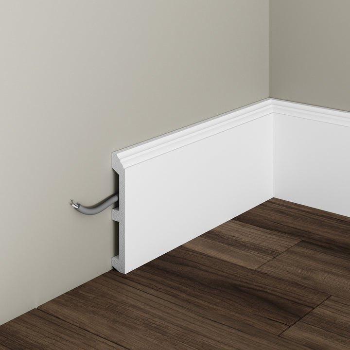 Plinta decorativa din polimer rigid S20 - 11.9x1.8x200 cm