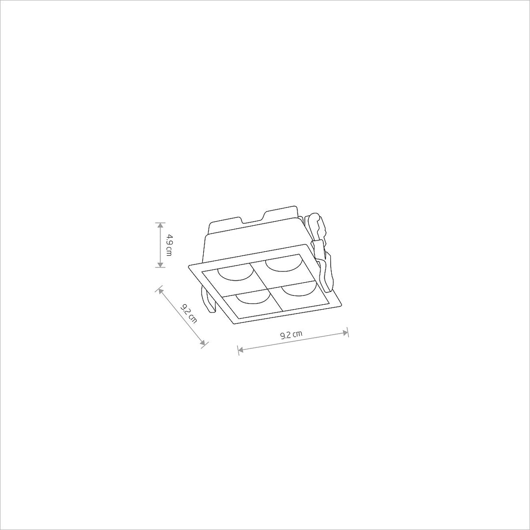 Corp de iluminat pătrat  Luminaire Midi Led 16w 4000k 10064, Nowodvorski
