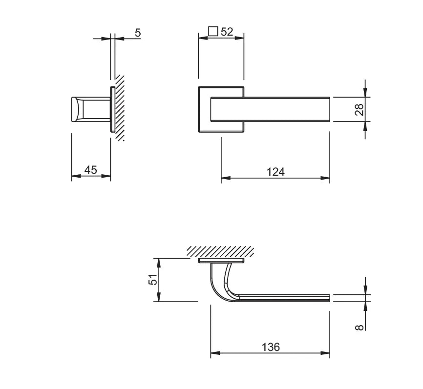 Maner usa negru, 2732 5SQ, Tupai