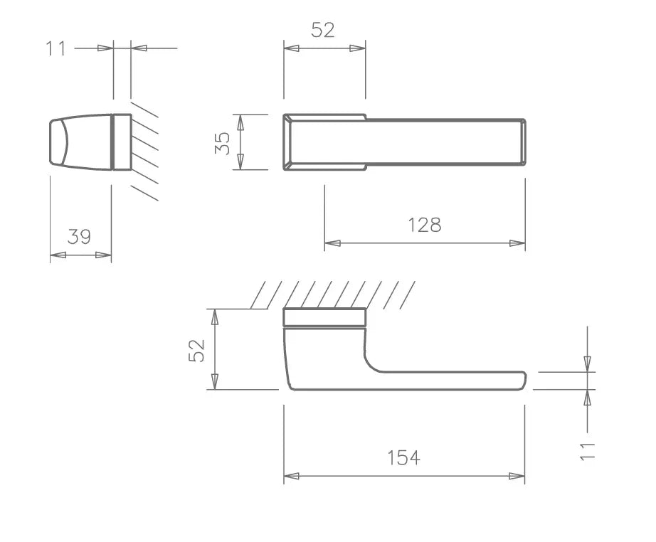 Maner usa alb, 3099 5RE, Tupai