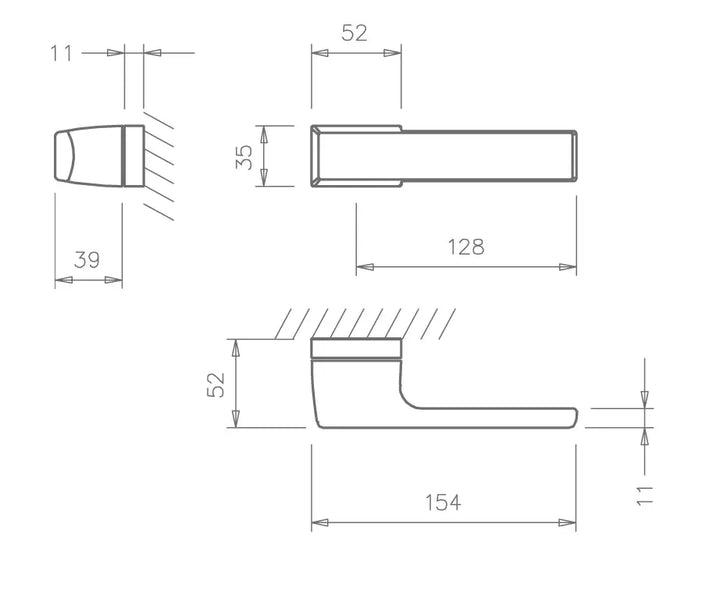 Maner usa alb, 3099 5RE, Tupai