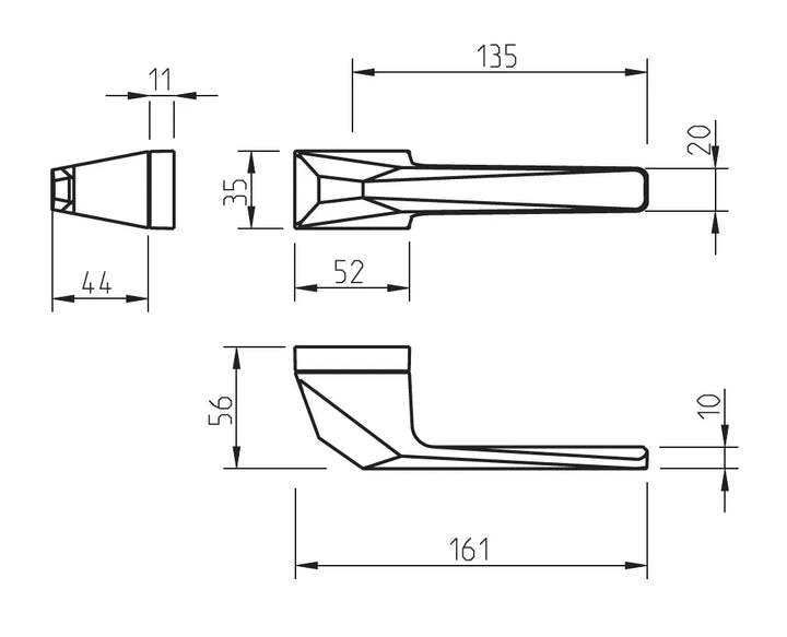 Maner usa alb, 4155 5RE, Tupai