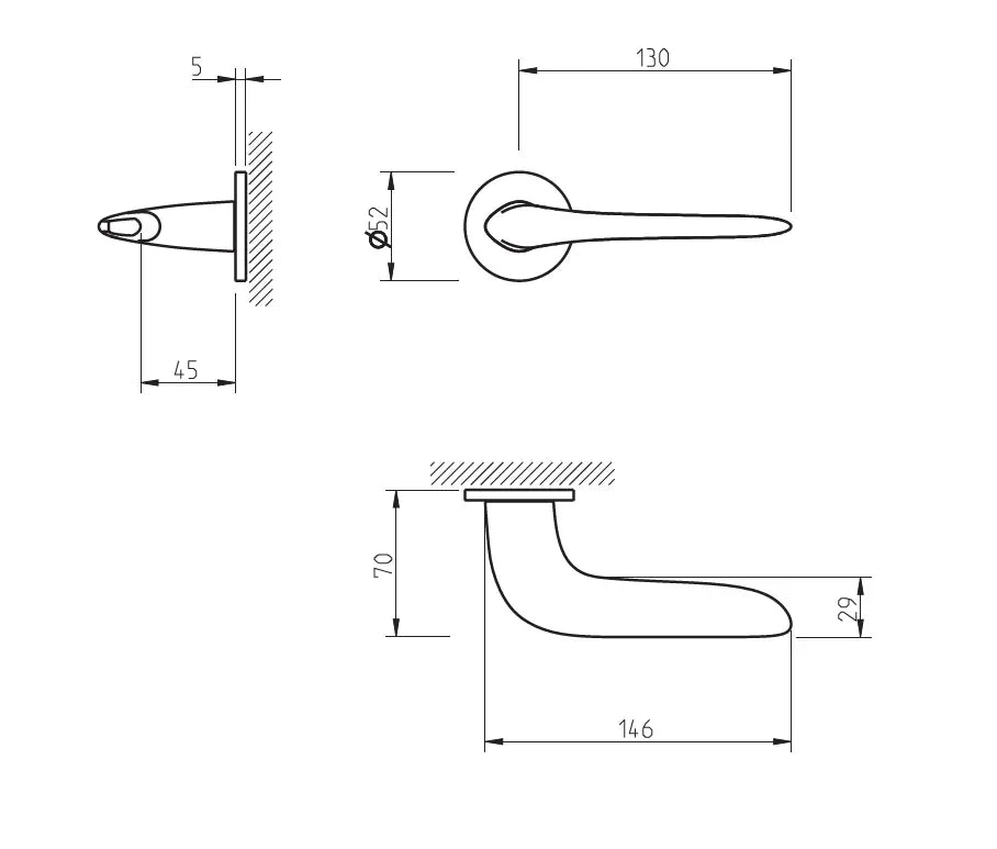 Maner usa auriu lucios, 4163 5S Tupai