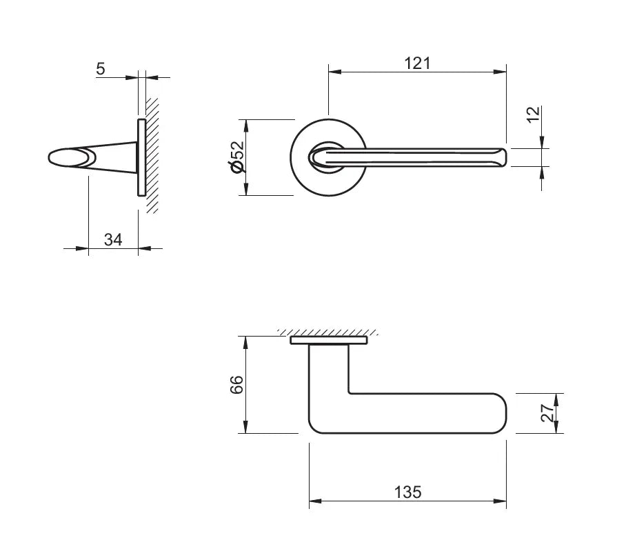 Maner usa auriu mat, 4165 5S Tupai